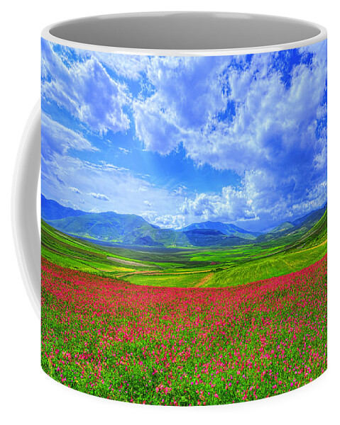 Flowers Coffee Mug featuring the photograph Fields of Dreams #1 by Midori Chan