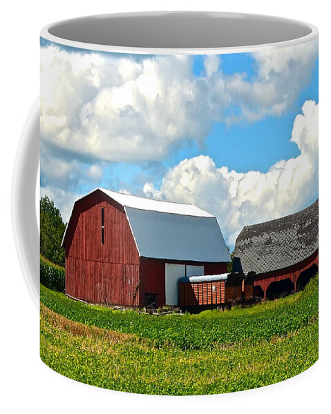 Farm Coffee Mug featuring the photograph Finger Lakes Farm #1 by Frozen in Time Fine Art Photography