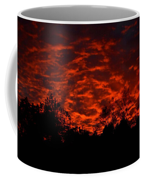 Sunset Coffee Mug featuring the photograph Fire In The Sky by Deena Stoddard