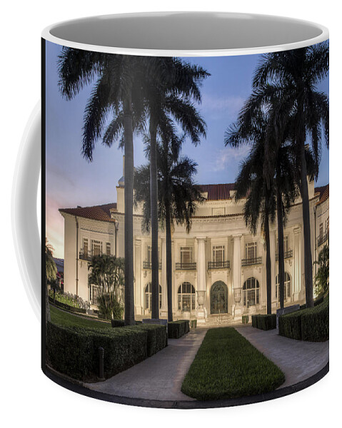 Flagler Coffee Mug featuring the photograph Flagler Museum #2 by Debra and Dave Vanderlaan
