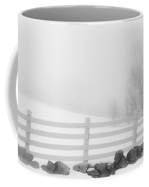 Fog Coffee Mug featuring the photograph Foggy Winters Day #1 by Alana Ranney