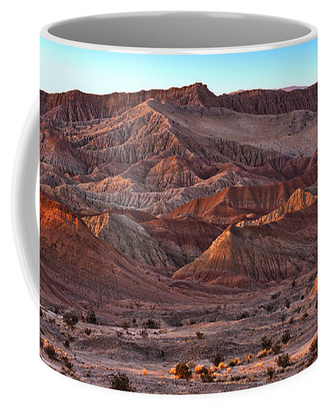 Desert Coffee Mug featuring the photograph Font's Point #2 by Peter Tellone
