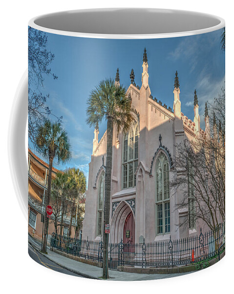 The Huguenot Church Coffee Mug featuring the photograph French Huguenot Church by Dale Powell