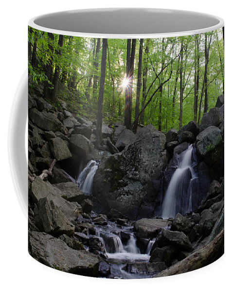 Landscape Coffee Mug featuring the photograph Hacklebarney Waterfall by GeeLeesa Productions