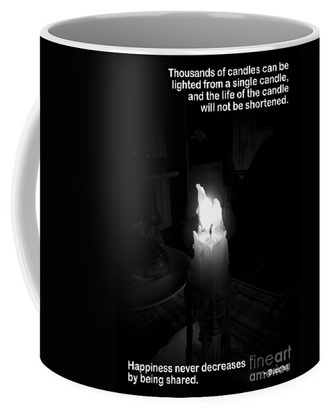 Candle Coffee Mug featuring the photograph Happiness #1 by Renee Trenholm