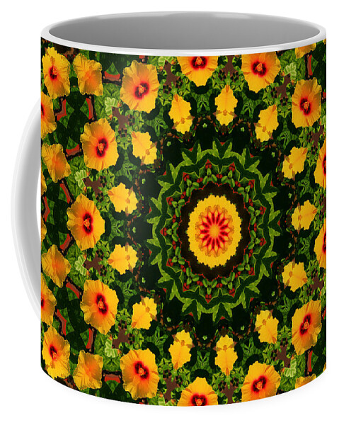 Hibiscus Coffee Mug featuring the photograph Hibiscus Kaleidoscope #1 by Bill Barber