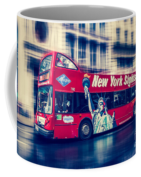 Nyc Coffee Mug featuring the photograph hop on hop off through NYC by Hannes Cmarits