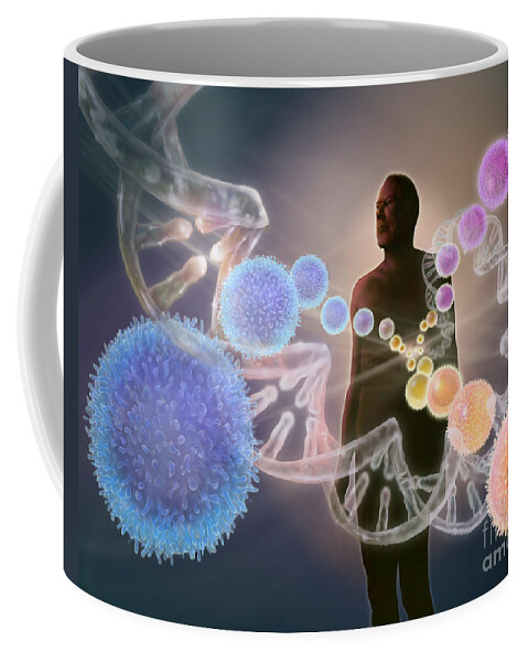 Art Coffee Mug featuring the photograph Human Stem Cells #1 by Jim Dowdalls