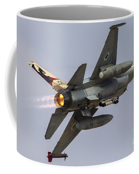 F-16a Coffee Mug featuring the photograph Iaf F-16a #1 by Nir Ben-Yosef