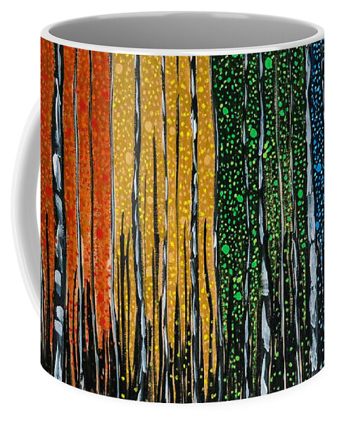 Contemporary Coffee Mug featuring the painting I'm On Your Side by Joel Tesch