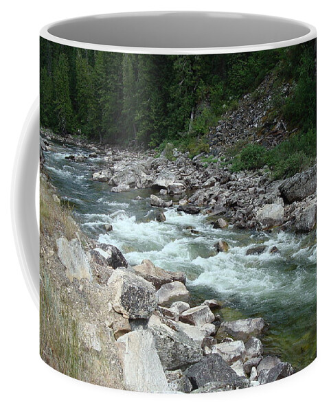 River Coffee Mug featuring the photograph Lochsa River #1 by Susan Woodward