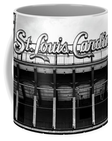 Photography Coffee Mug featuring the photograph Low Angle View Of The Busch Stadium #1 by Panoramic Images