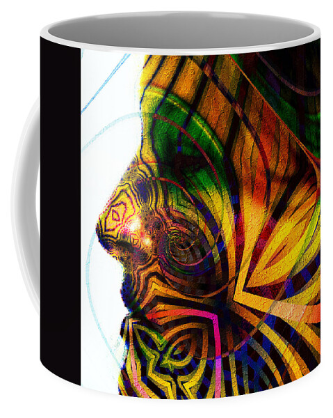 Masquerade Coffee Mug featuring the digital art Masquerade #1 by Kiki Art