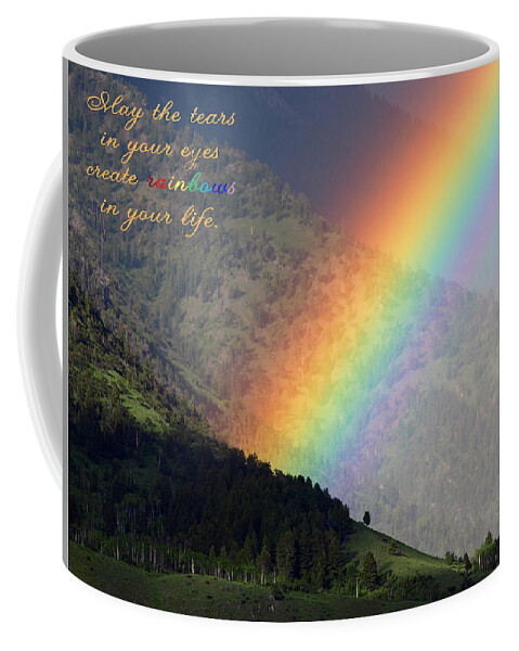 Rainbow Coffee Mug featuring the photograph May The Tears In Your Eyes #1 by DeeLon Merritt