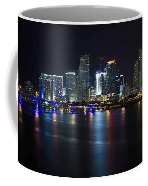Architecture Coffee Mug featuring the photograph Miami Downtown Skyline by Raul Rodriguez