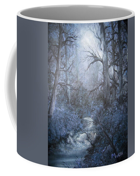 Landscape Coffee Mug featuring the painting Mystery by Megan Walsh