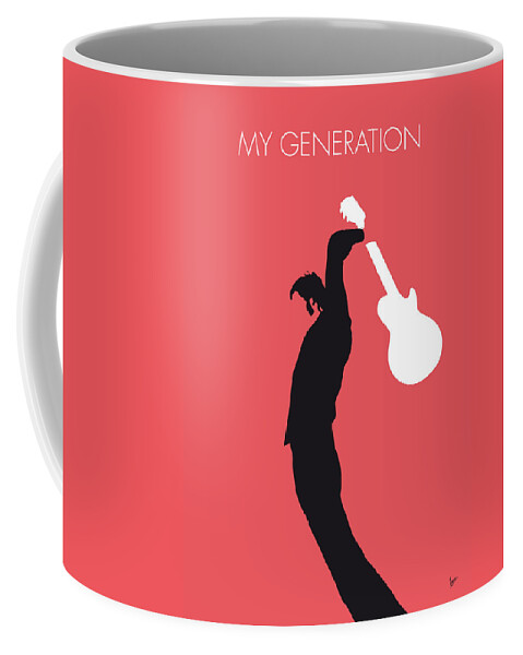 The Coffee Mug featuring the digital art No002 MY THE WHO Minimal Music poster by Chungkong Art