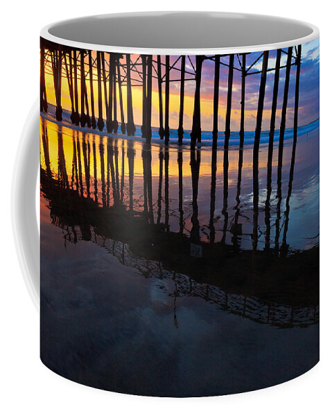 Pier Coffee Mug featuring the photograph Oceanside Pier at Sunset #1 by Ben Graham