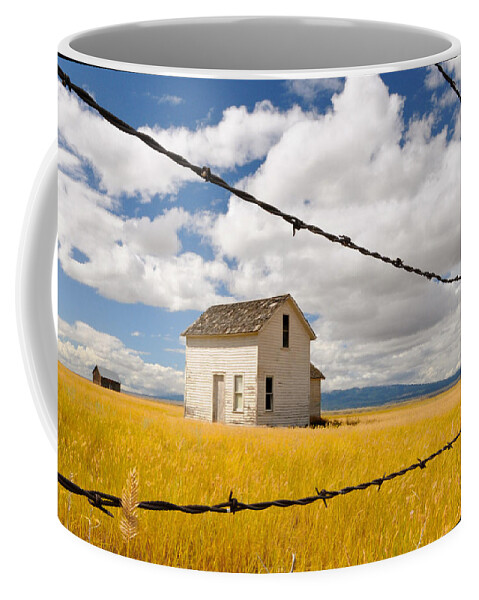 Wheat Coffee Mug featuring the photograph Old Homestead by Peggy Dietz