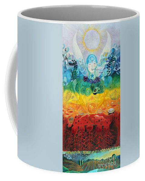 Food Coffee Mug featuring the painting Oneness by Manami Lingerfelt