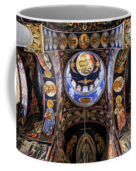 Mosaic Coffee Mug featuring the photograph Orthodox church interior 2 by Elena Elisseeva