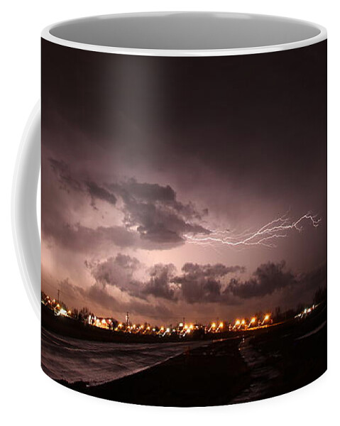 Stormscape Coffee Mug featuring the photograph Our 1st Severe Thunderstorms in South Central Nebraska #16 by NebraskaSC