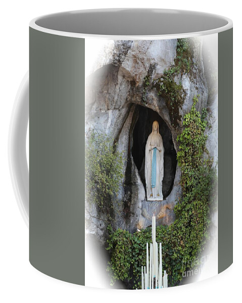 Lourdes Coffee Mug featuring the photograph Our Lady of Lourdes Grotto by Carol Groenen