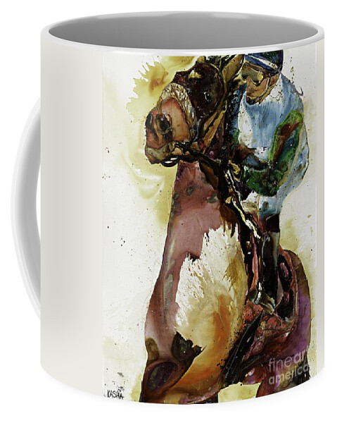Horse Paintings Coffee Mug featuring the painting Pacesetter by Kasha Ritter