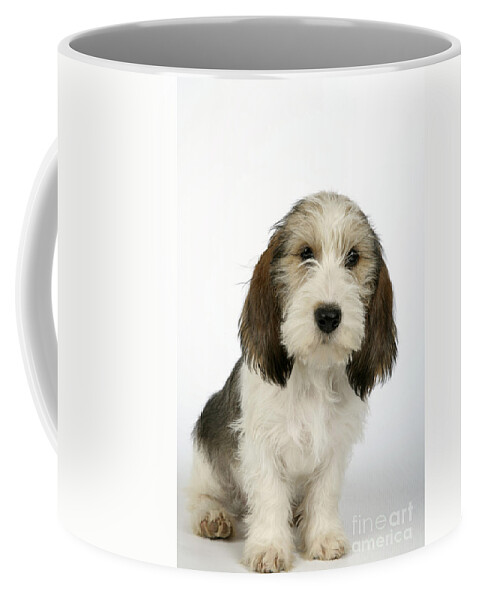 Dog Coffee Mug featuring the photograph Petit Basset Griffon Vendeen #1 by John Daniels