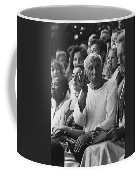 Art Coffee Mug featuring the photograph Picasso & Cocteau by Brian Brake
