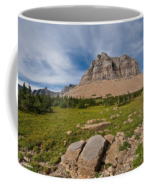 Alpine Coffee Mug featuring the photograph Pollock Mountain from Logan Pass by Jeff Goulden