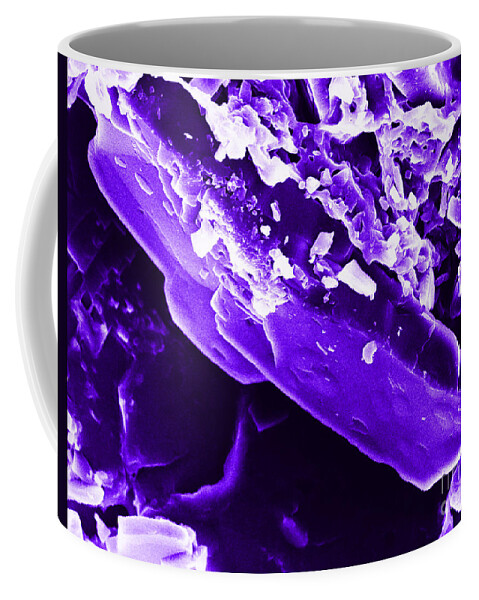 Science Coffee Mug featuring the photograph Progestin Crystals Hormonal #1 by David M. Phillips