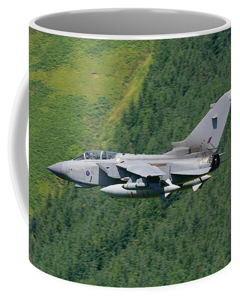 Aircraft Coffee Mug featuring the photograph RAF Tornado - Low Level #1 by Pat Speirs