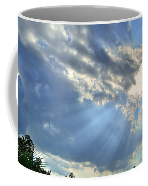 Scenic Coffee Mug featuring the photograph Rays From Heaven #2 by Kathy Baccari