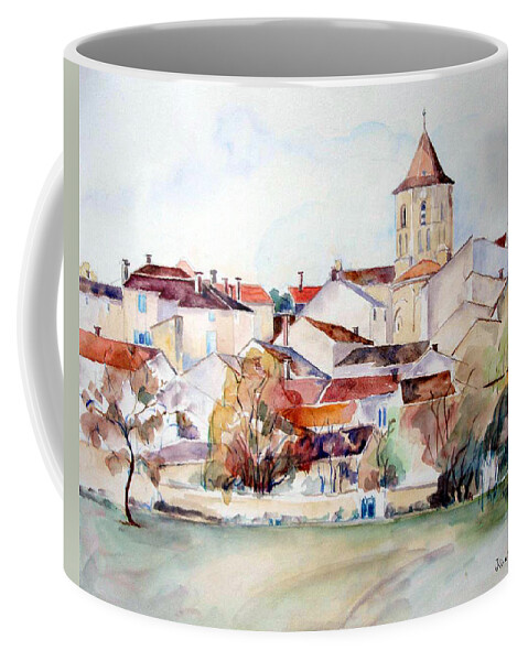  Coffee Mug featuring the painting Rouillac #1 by Kim PARDON