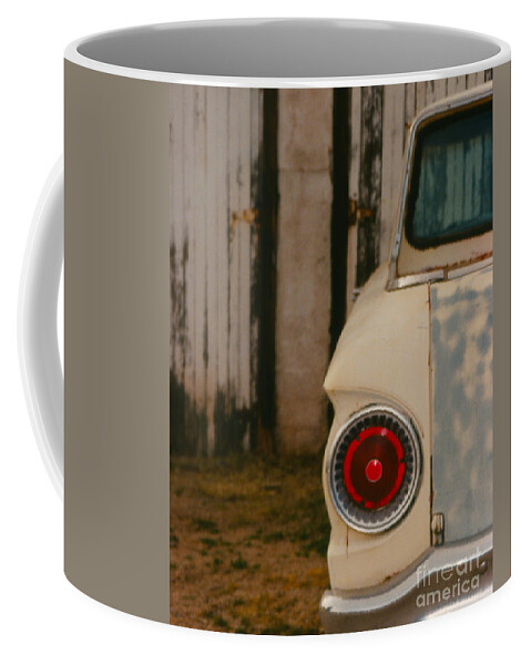 Car Coffee Mug featuring the photograph Rusty Car #2 by Heather Kirk