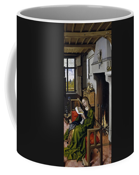 Robert Campin Coffee Mug featuring the painting Saint Barbara #1 by Robert Campin