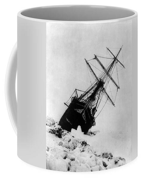 Navigation Coffee Mug featuring the photograph Shackletons Endurance Trapped In Pack by Science Source