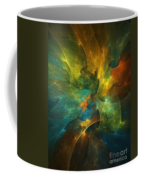Universe Coffee Mug featuring the digital art Somewhere in the Universe #1 by Klara Acel