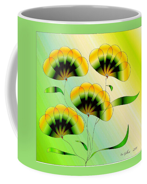 Flowers Coffee Mug featuring the digital art Spring Flowers #2 by Iris Gelbart