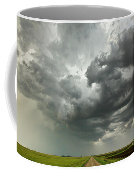 00559187 Coffee Mug featuring the photograph Sunset Storm Clouds Billowing by Yva Momatiuk John Eastcott