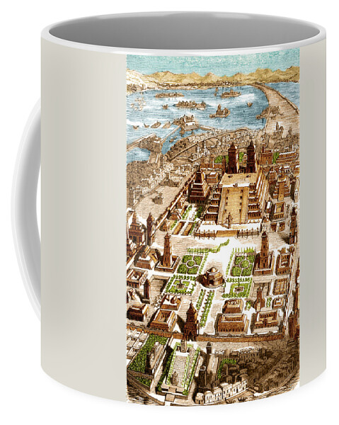 History Coffee Mug featuring the photograph Tenochtitlan, Aztec City-state #1 by Science Source