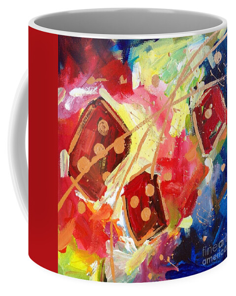 Abstract Coffee Mug featuring the painting The Art Of The Roll #2 by Sherry Harradence