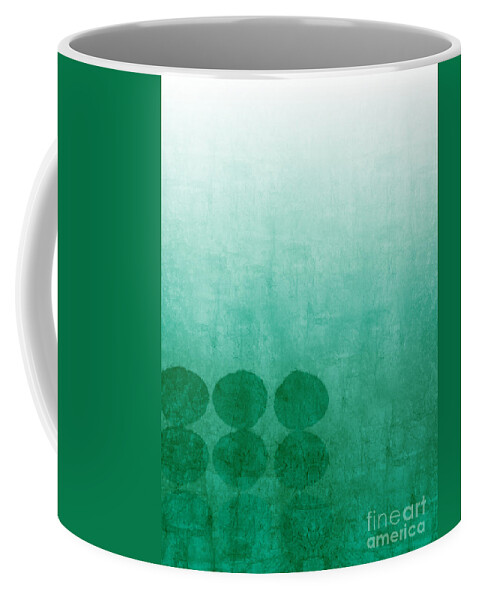Abstract Coffee Mug featuring the painting Tranquility by Linda Woods