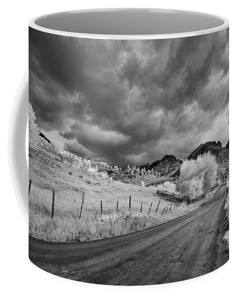 Antique Coffee Mug featuring the photograph Traveling Down by Jon Glaser