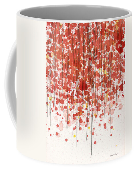 Beautiful Coffee Mug featuring the painting Tree Series 4 by Jerome Lawrence