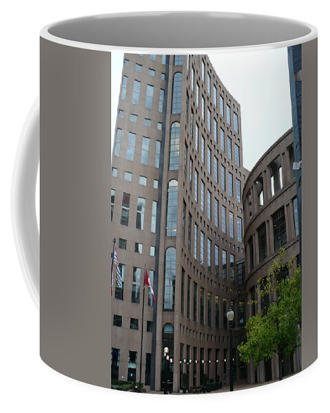 Architecture Coffee Mug featuring the photograph Vancouver Public Library #1 by Nicki Bennett