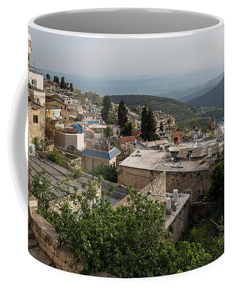 Photography Coffee Mug featuring the photograph View Of Houses In A City, Safed Zfat #1 by Panoramic Images