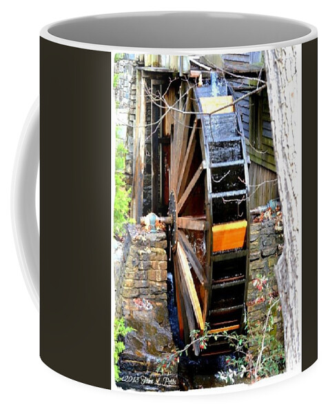 Water Wheel Coffee Mug featuring the photograph Water Wheel #1 by Tara Potts