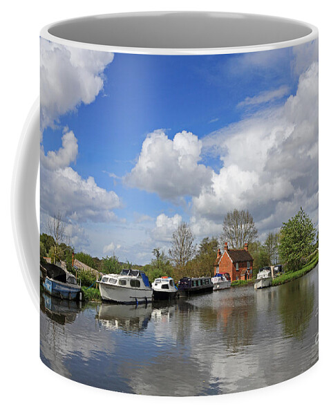 Wey Coffee Mug featuring the photograph Wey Canal Surrey England UK #1 by Julia Gavin